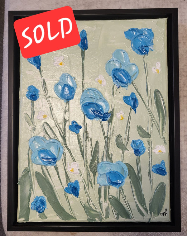 Joy in Blue SOLD - Michelle Pashko Art