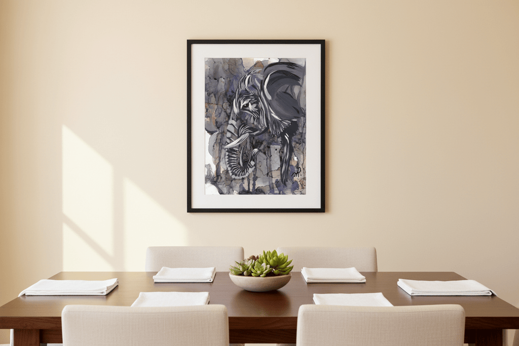 Signed 8x10" Prints - Unchanged The Mighty Elephant - Michelle Pashko Art