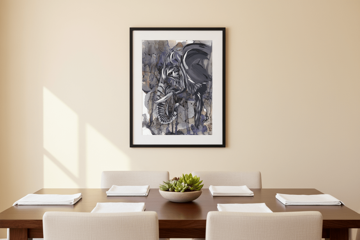 Signed 8x10" Prints - Unchanged The Mighty Elephant - Michelle Pashko Art