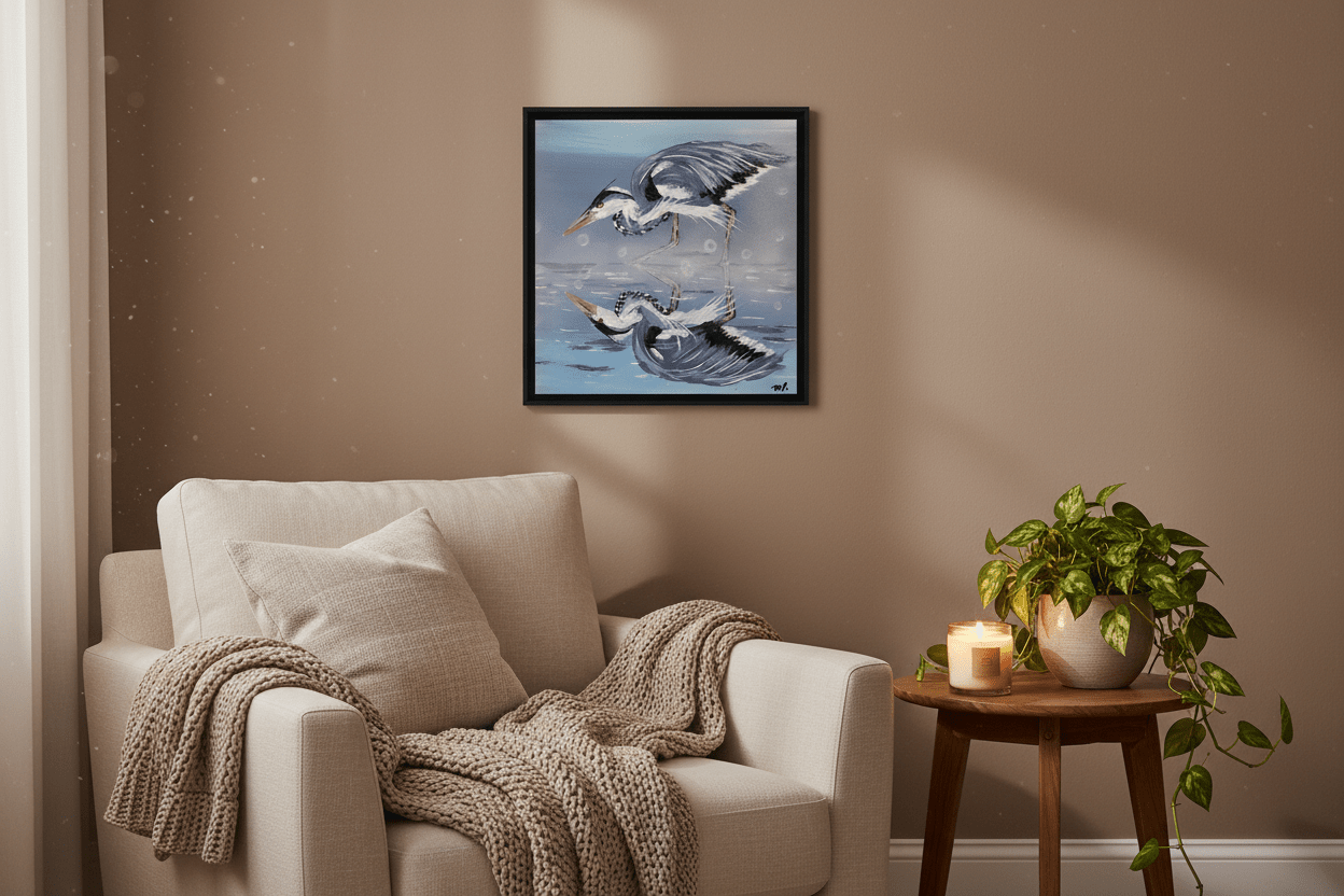 Signed Print From Original Artwork "Reflections" 8x10" - Michelle Pashko Art