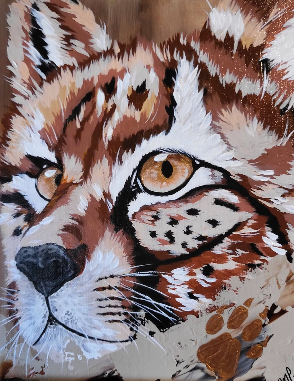 Signed Print - Silent Witness, 8x10" Cheetah from Original Artwork - Michelle Pashko Art