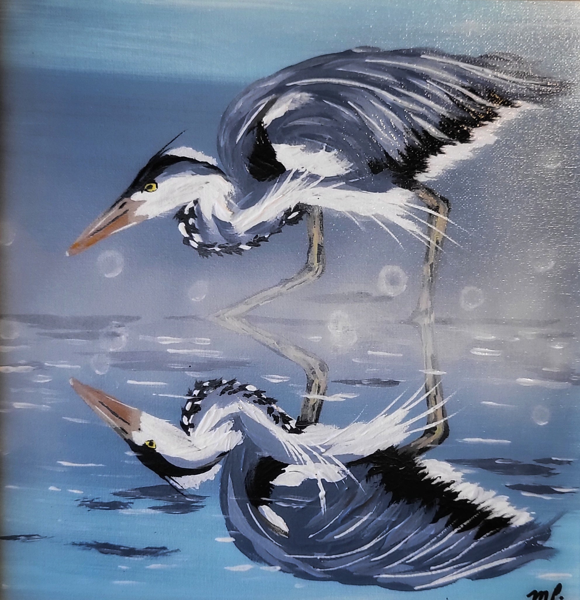 Signed Print From Original Artwork "Reflections" 8x10" - Michelle Pashko Art