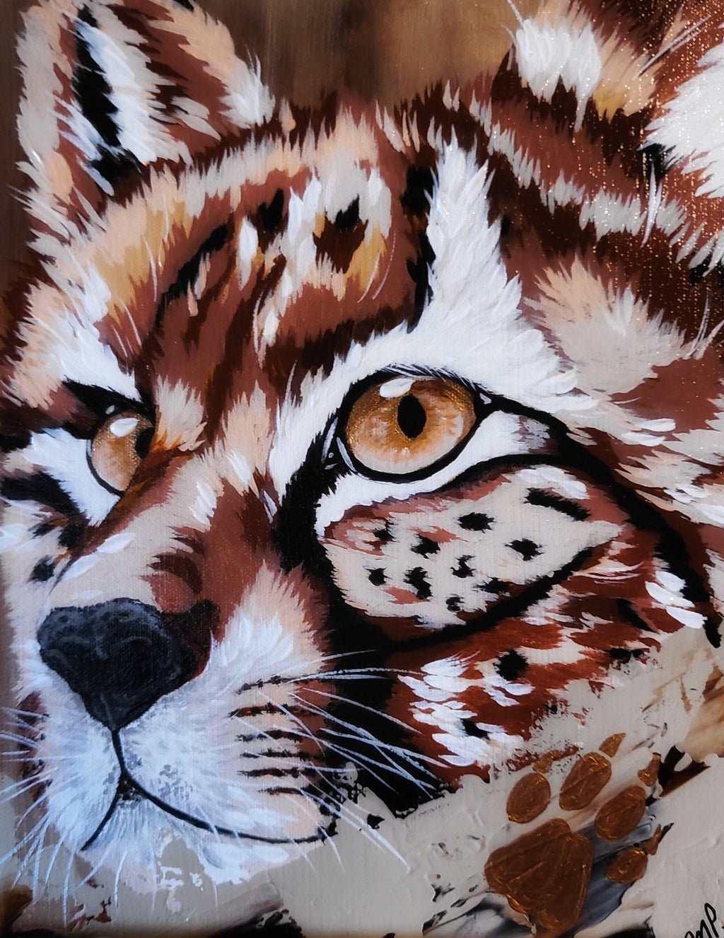 Signed Print - Silent Witness, 8x10" Cheetah from Original Artwork - Michelle Pashko Art