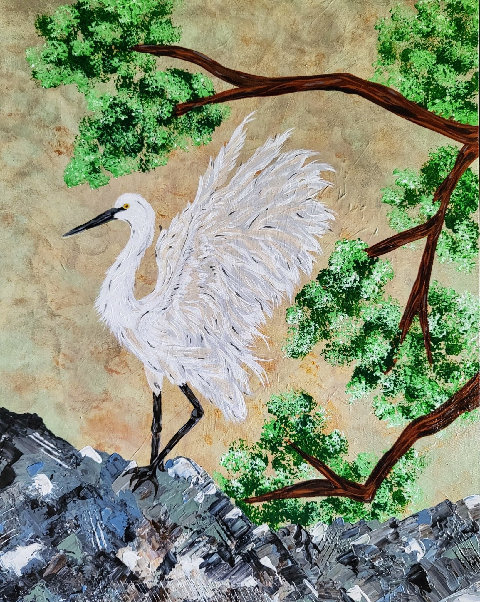 Signed Prints From Original Acrylic Painting "Taking Flight" 8x10" - Michelle Pashko Art